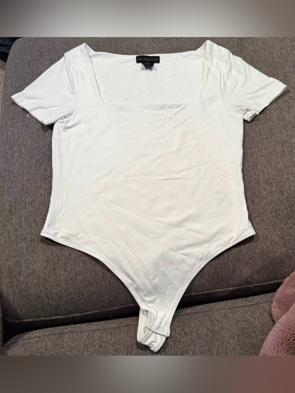 House of Harlow 1960 All-Day Contour Square-Neck Bodysuit